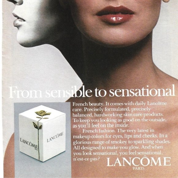 Lancome Paris Skin Care 1908s Vintage Print Ad 9 inch Tall - Picture 3 of 4
